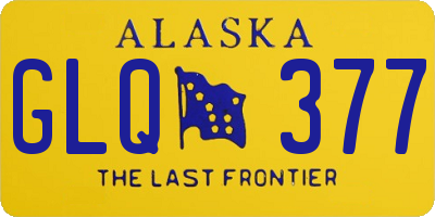 AK license plate GLQ377