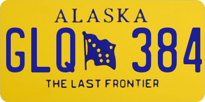 AK license plate GLQ384