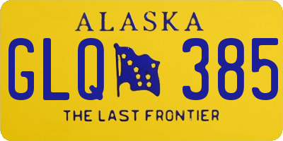 AK license plate GLQ385