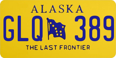 AK license plate GLQ389