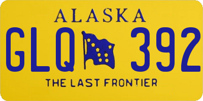 AK license plate GLQ392