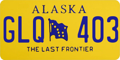 AK license plate GLQ403