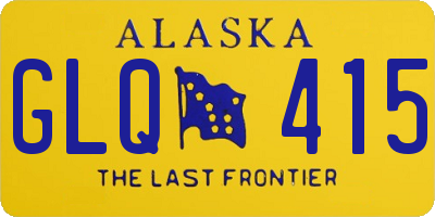 AK license plate GLQ415