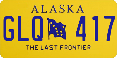 AK license plate GLQ417