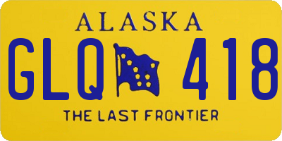 AK license plate GLQ418