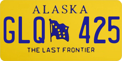 AK license plate GLQ425