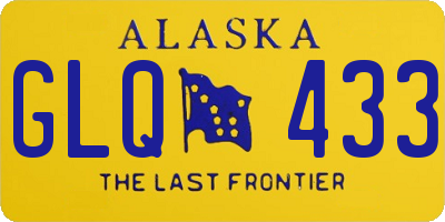 AK license plate GLQ433