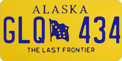 AK license plate GLQ434