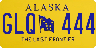 AK license plate GLQ444