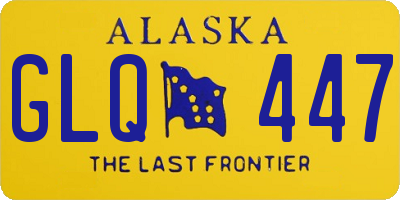 AK license plate GLQ447