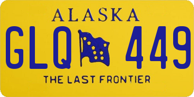 AK license plate GLQ449