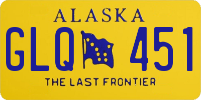 AK license plate GLQ451