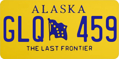 AK license plate GLQ459
