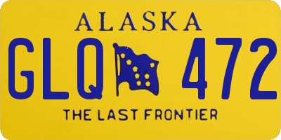 AK license plate GLQ472