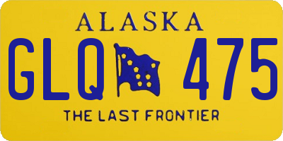 AK license plate GLQ475