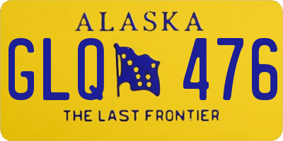 AK license plate GLQ476