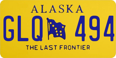 AK license plate GLQ494