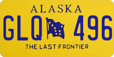 AK license plate GLQ496