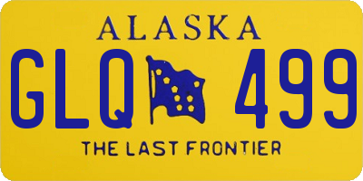 AK license plate GLQ499