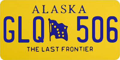 AK license plate GLQ506