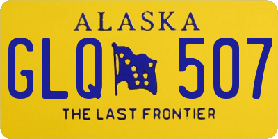 AK license plate GLQ507
