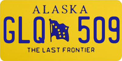 AK license plate GLQ509