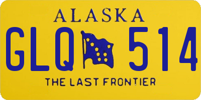 AK license plate GLQ514