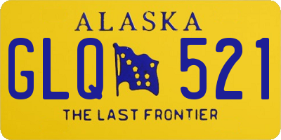 AK license plate GLQ521