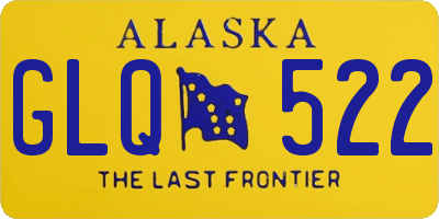 AK license plate GLQ522