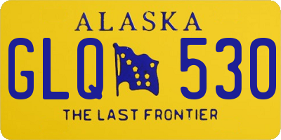 AK license plate GLQ530