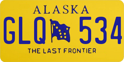 AK license plate GLQ534