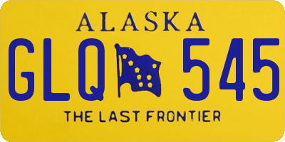 AK license plate GLQ545
