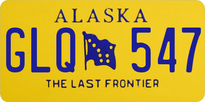 AK license plate GLQ547