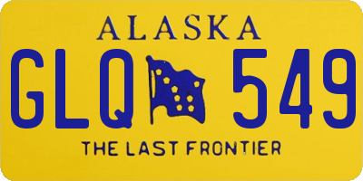 AK license plate GLQ549