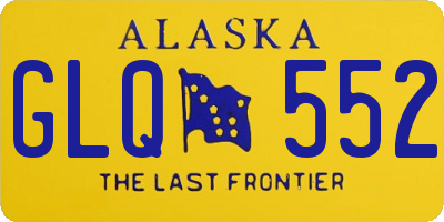 AK license plate GLQ552