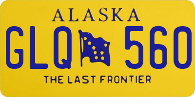 AK license plate GLQ560