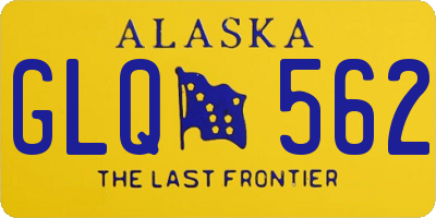 AK license plate GLQ562