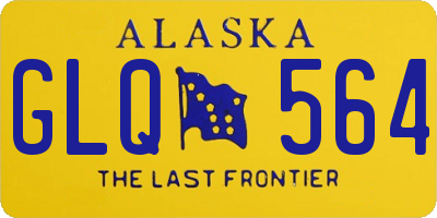 AK license plate GLQ564