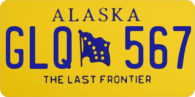 AK license plate GLQ567