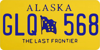 AK license plate GLQ568