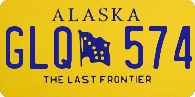 AK license plate GLQ574