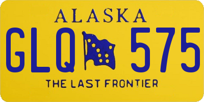 AK license plate GLQ575