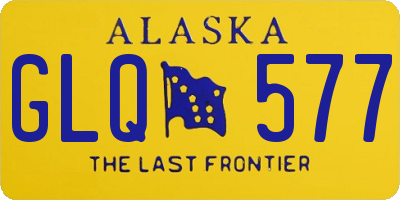 AK license plate GLQ577