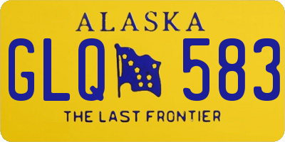 AK license plate GLQ583