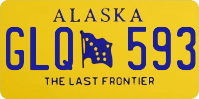 AK license plate GLQ593