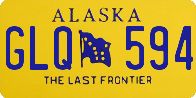 AK license plate GLQ594