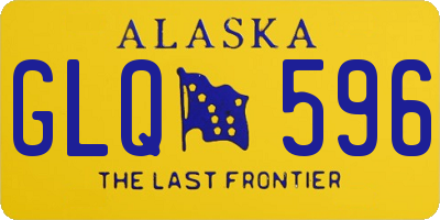 AK license plate GLQ596