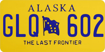 AK license plate GLQ602