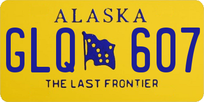 AK license plate GLQ607