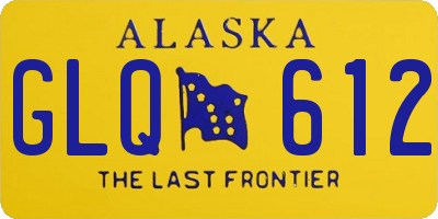AK license plate GLQ612